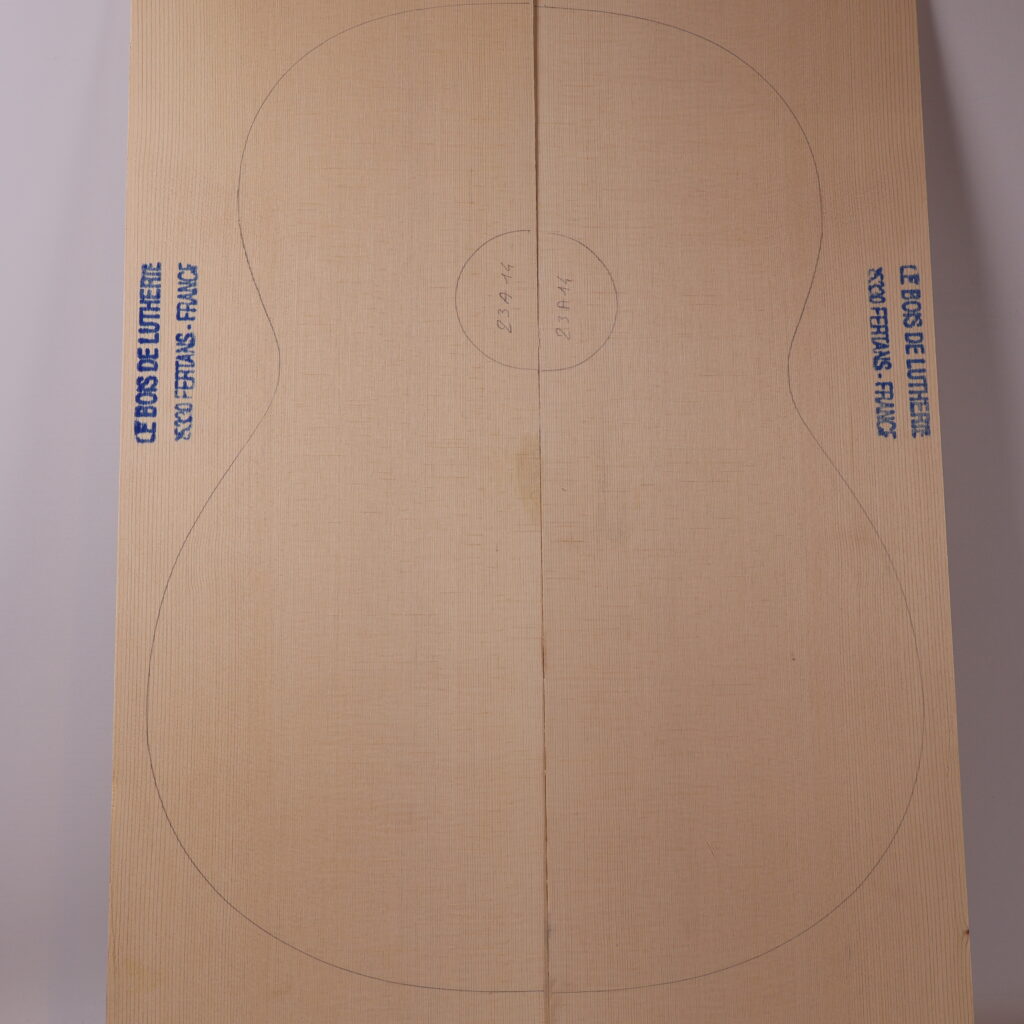 Table guitare classique épicéa 1A 23A14