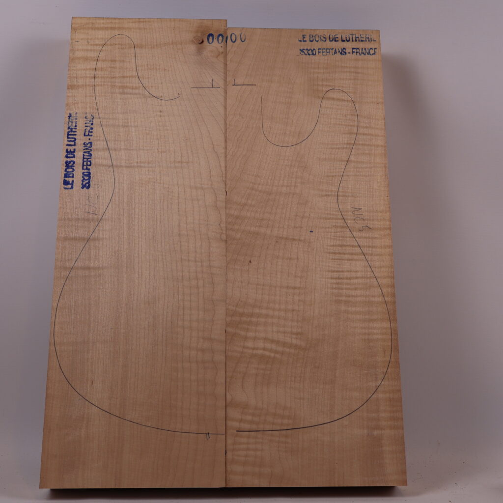 Corps guitare électrique érable 1A NC5