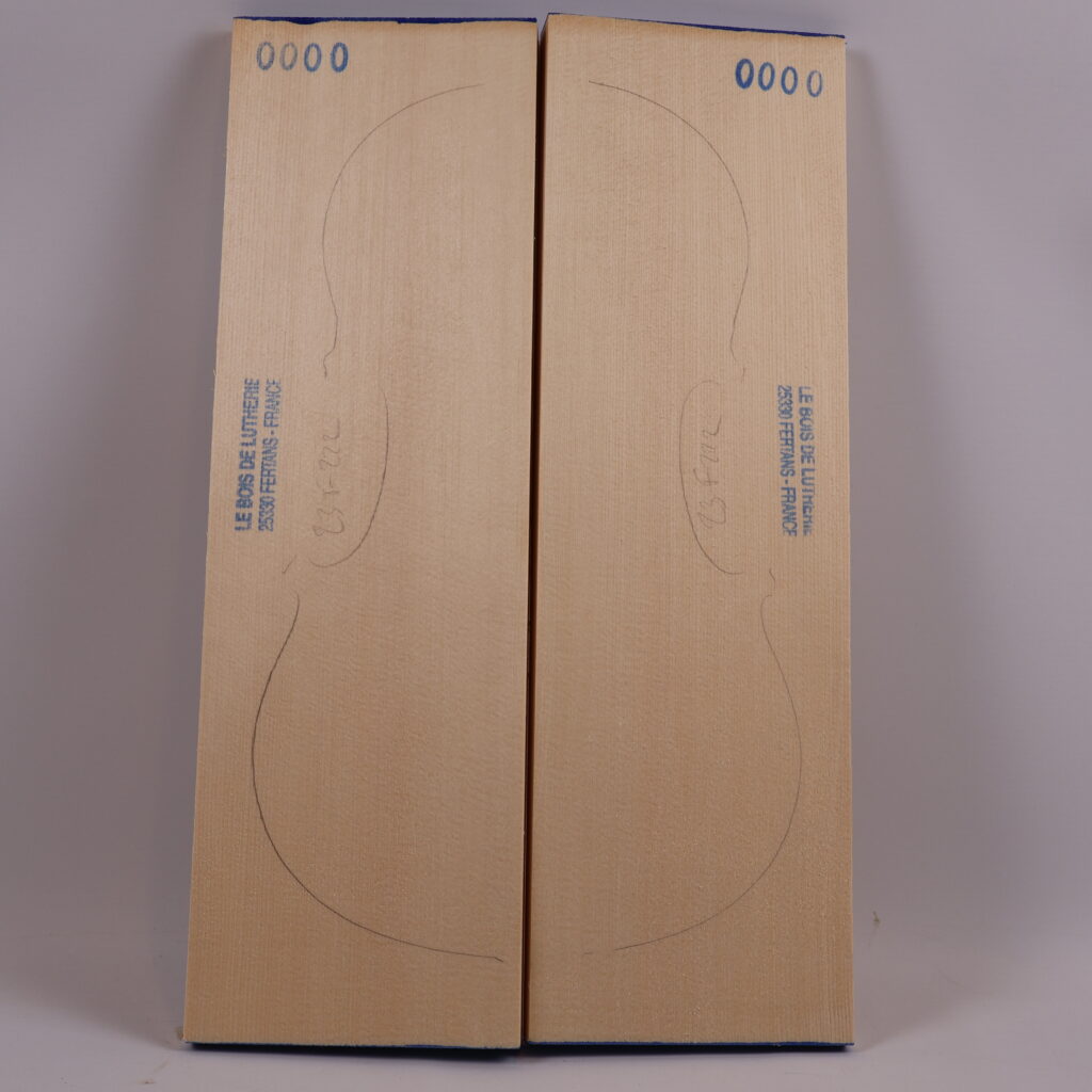 Table violon épicéa 1S 23F222