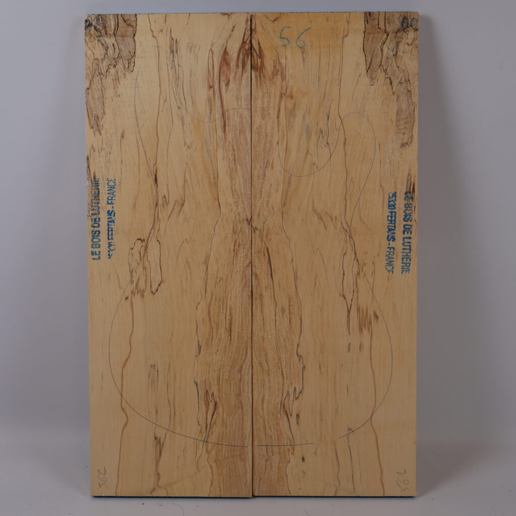 Table guitare électrique érable échauffé 1A – J62-56