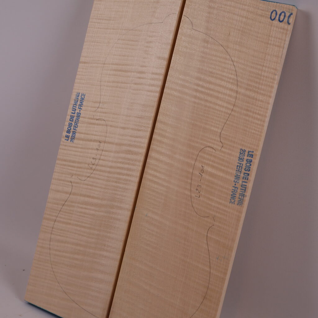 Set violon fond+manche+éclisse 1A L23-101