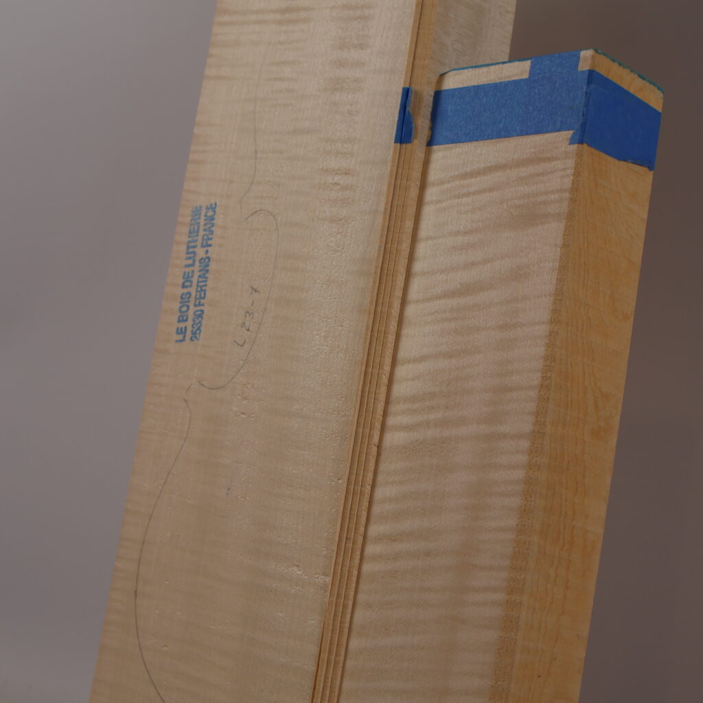 Set violon fond+manche+éclisse 1B L23-7