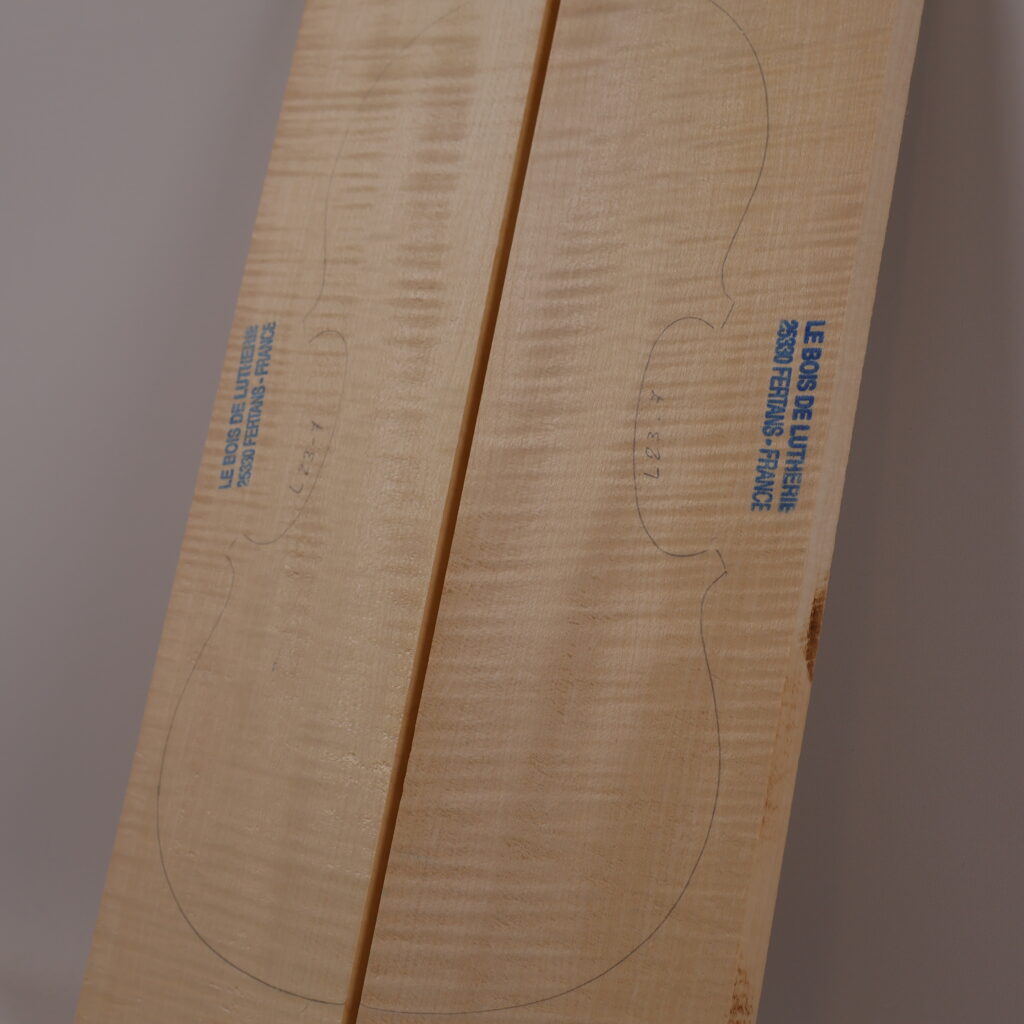 Set violon fond+manche+éclisse 1B L23-7