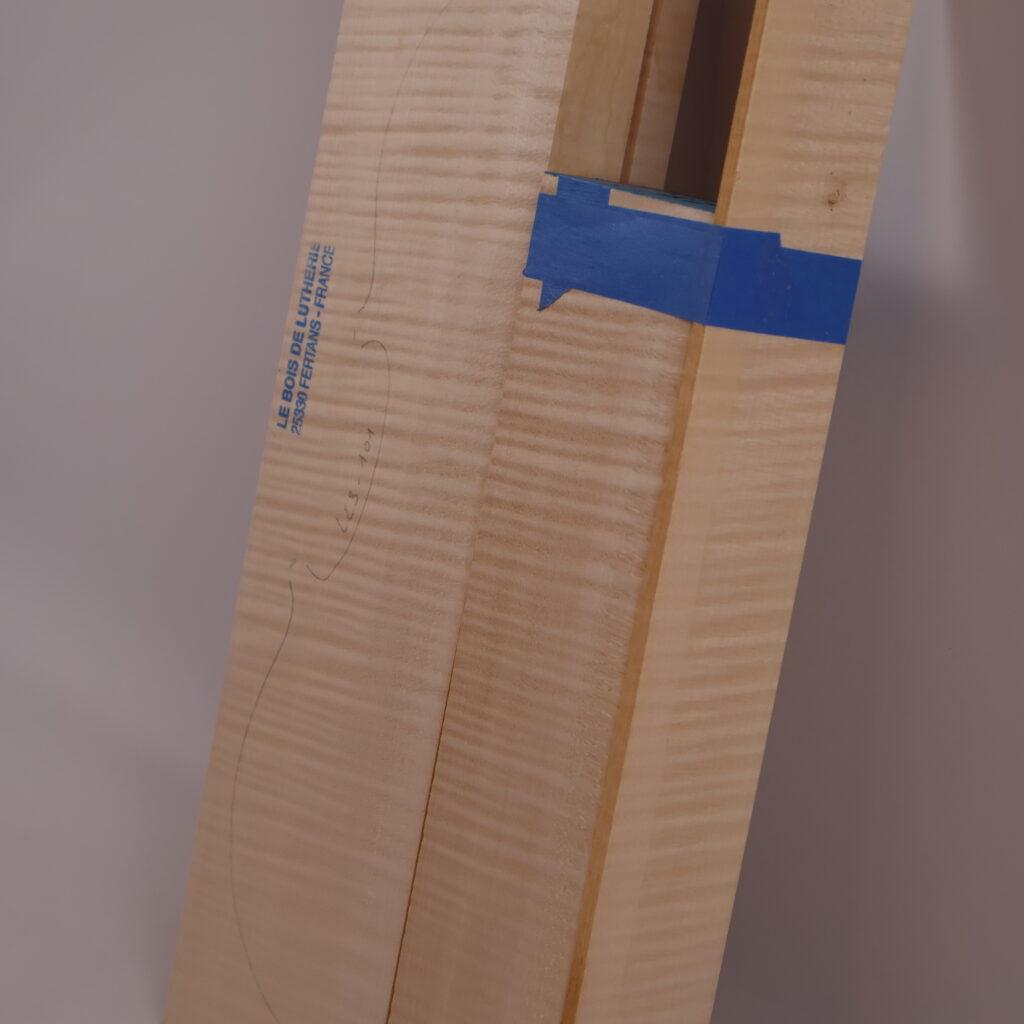 Set violon fond+manche+éclisse 1A L23-101