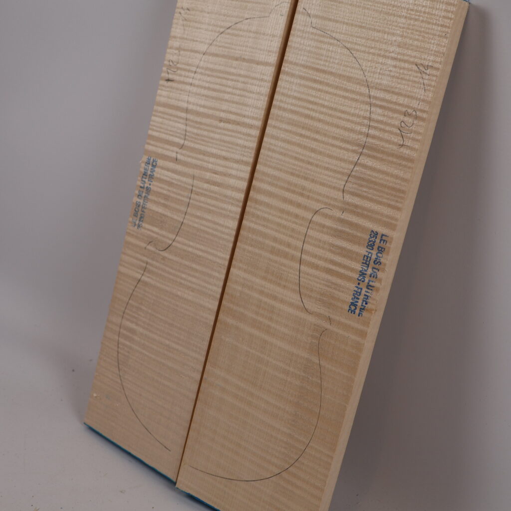 Set violon fond+manche+éclisse 1B M23-14