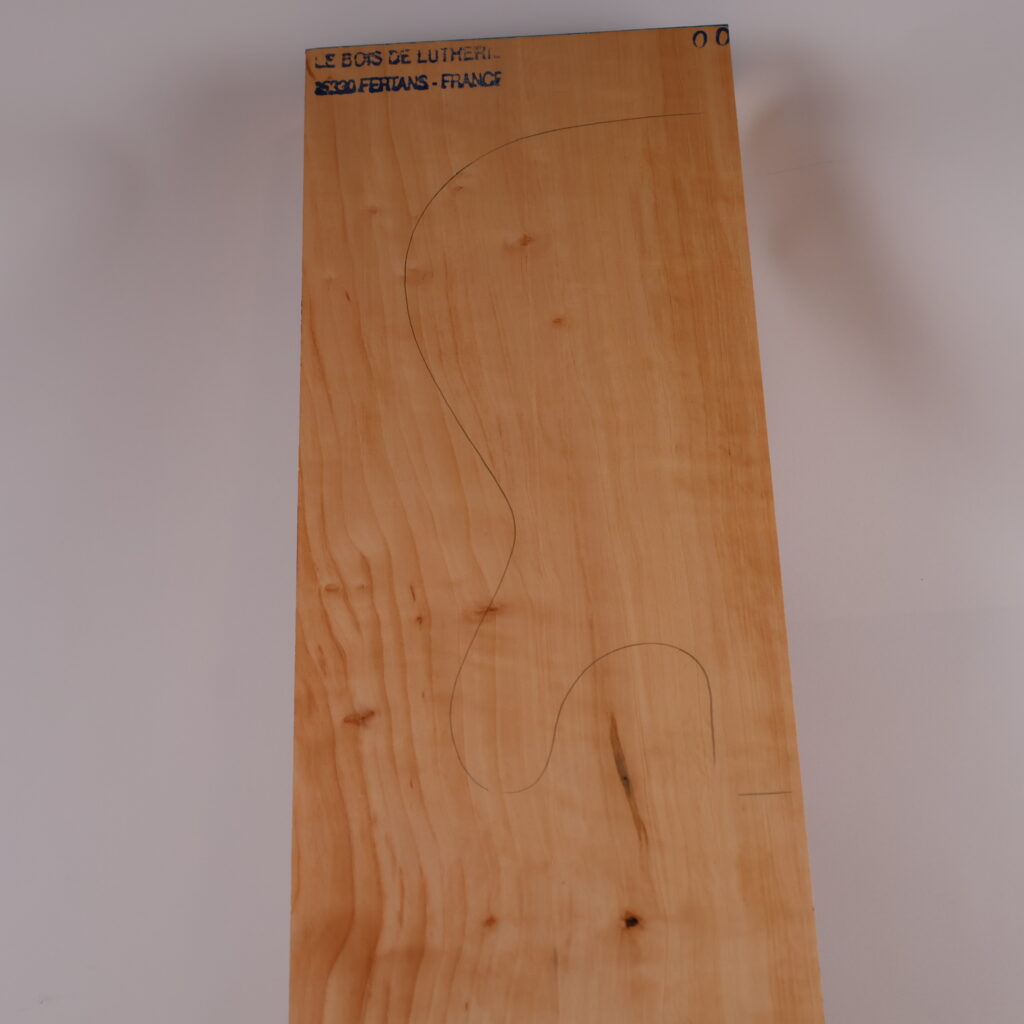 Corps guitare électrique aulne 1A – AU20-35