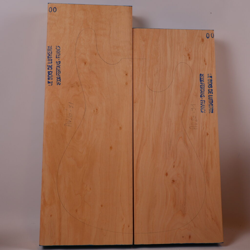 Corps guitare électrique aulne 1A – AU20-91