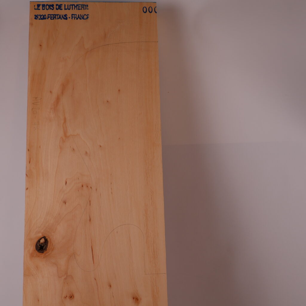 Corps guitare électrique aulne 1A – AU20-74