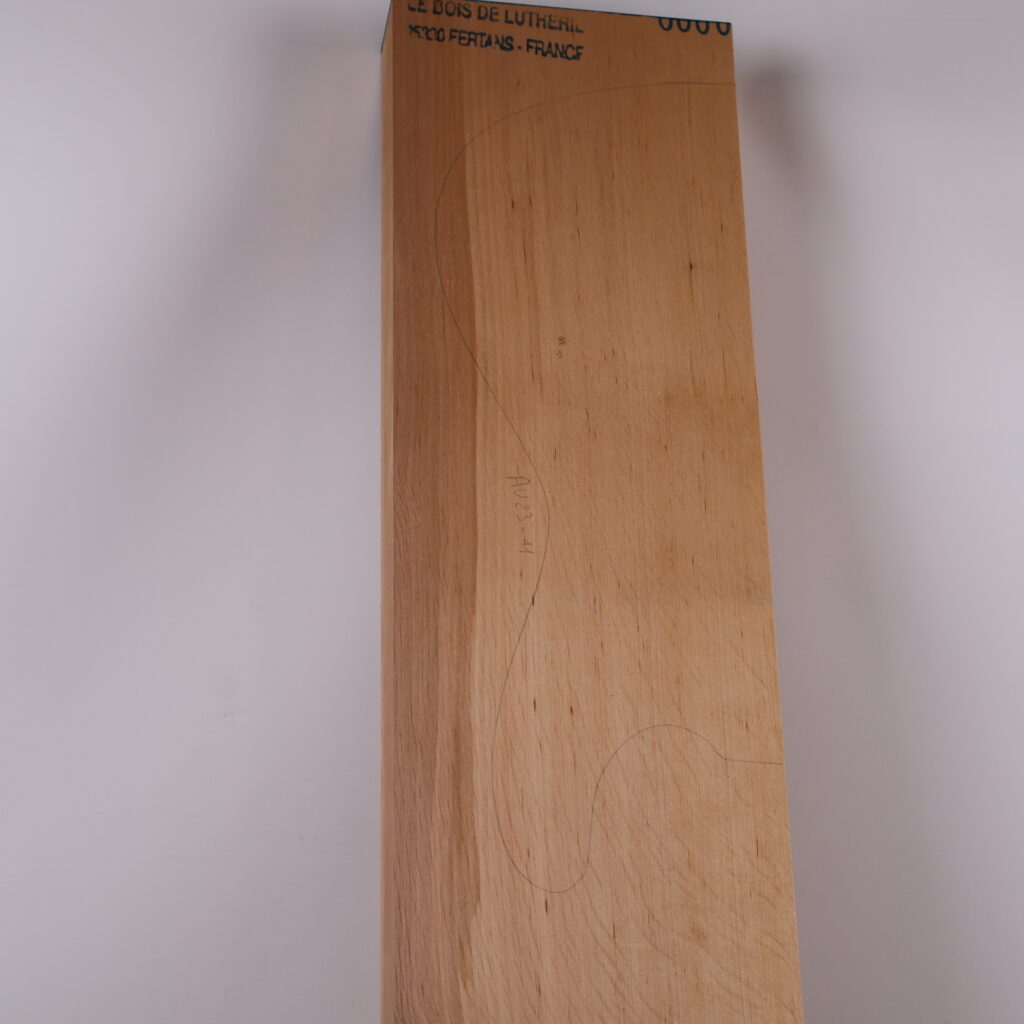 Corps guitare électrique aulne 1S – AU23-11