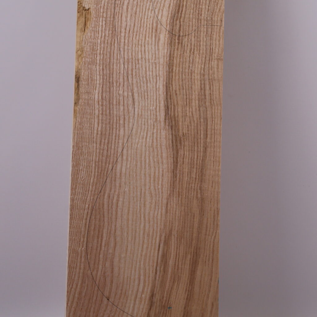 Corps guitare électrique frêne olivier ondé S – FR15-1 – !!40mm!!