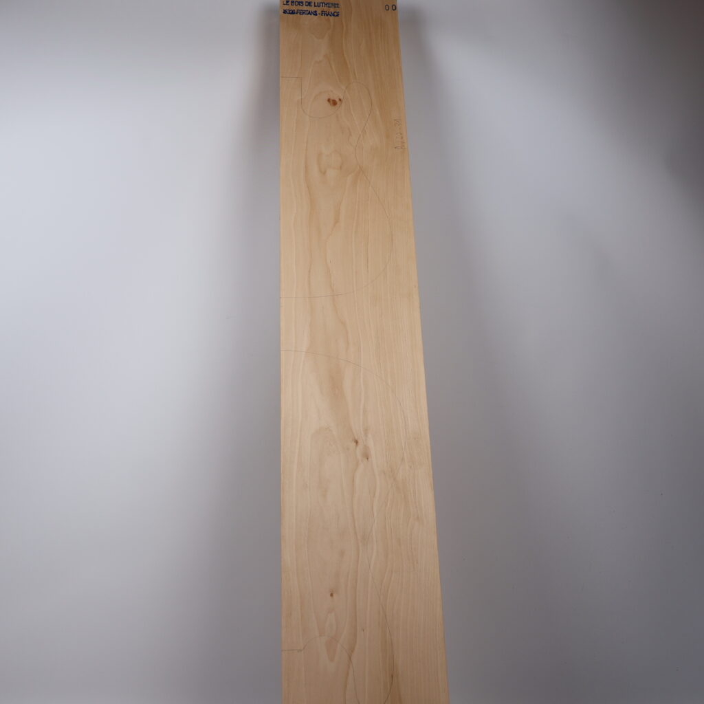 Corps guitare électrique aulne 1A – AU20-71