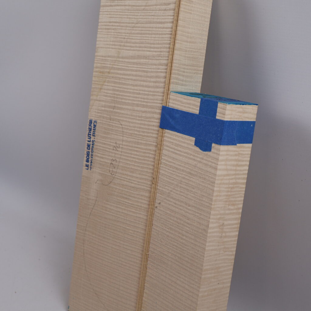 Set violon fond+manche+éclisse 1S E23-76