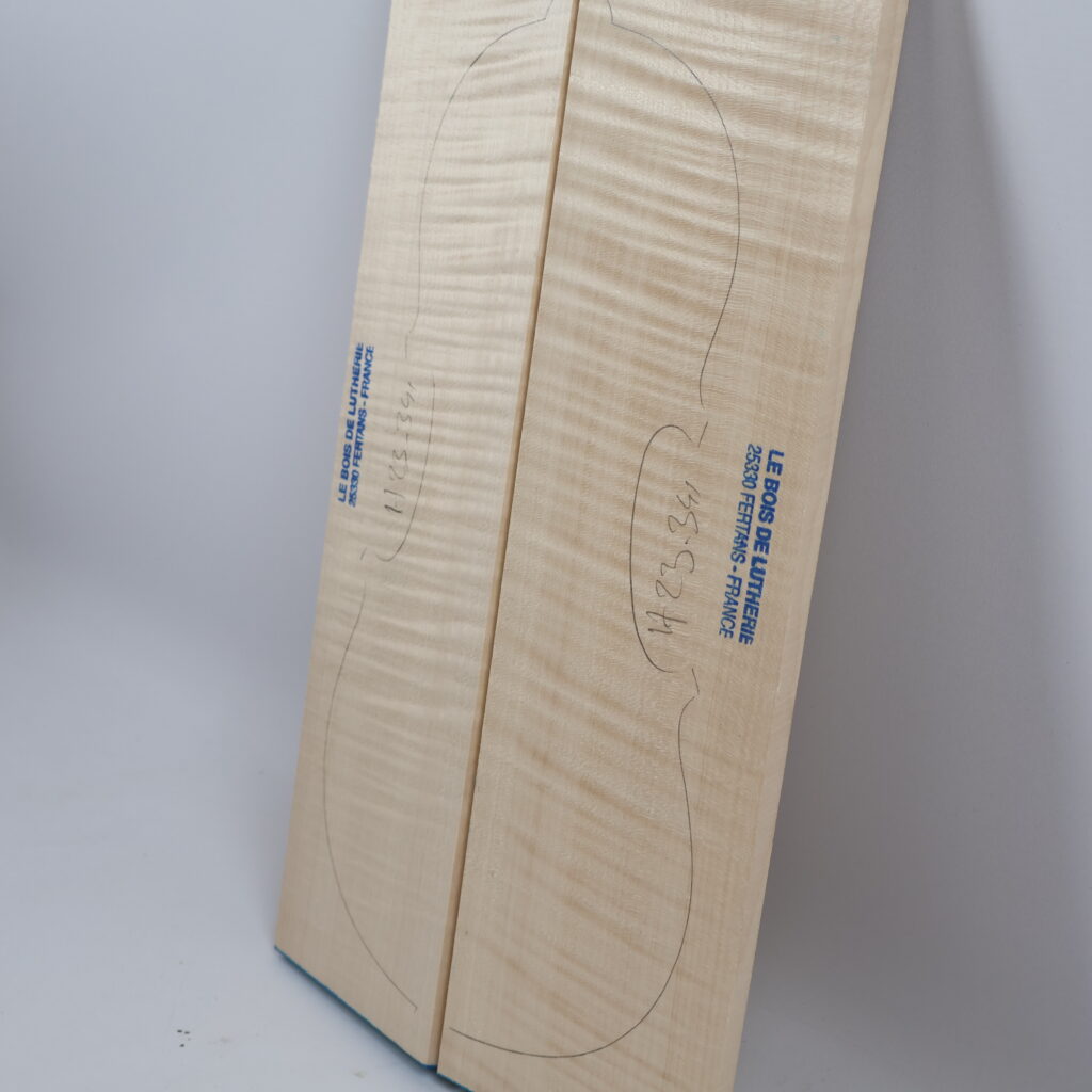 Set violon fond+manche+éclisses 1A H23-341