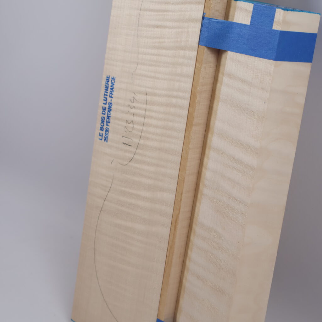 Set violon fond+manche+éclisses 1A H23-341