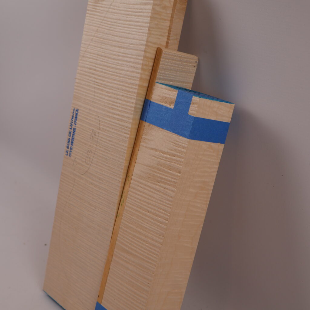 Set violon fond+manche+éclisse 1S E23-78