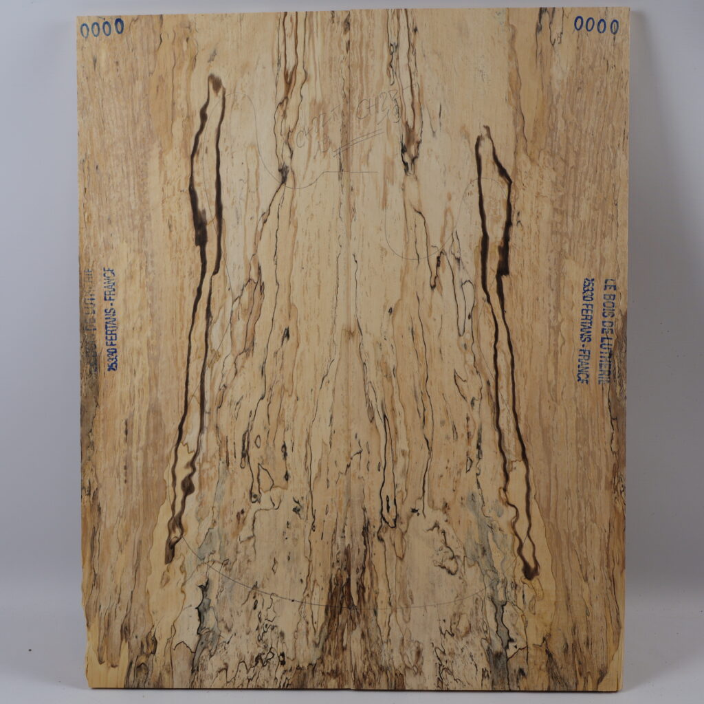 Table guitare électrique érable échauffé 1S – CH22-19