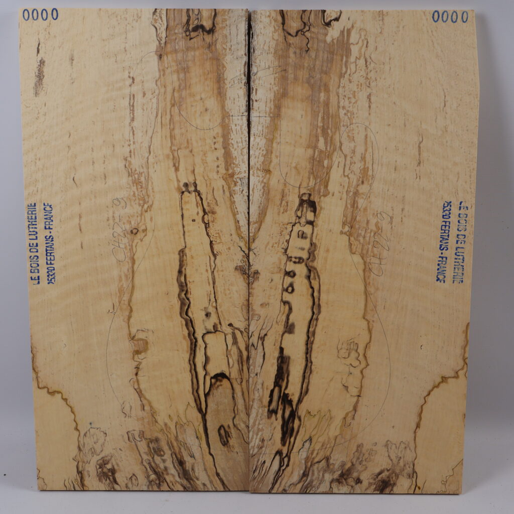 Table guitare électrique érable échauffé 1S – CH22-9