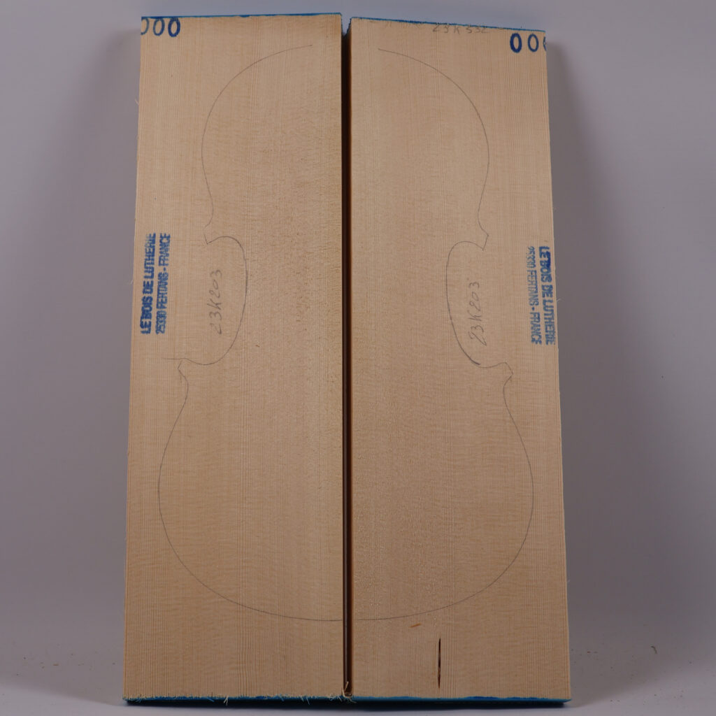 Table violon épicéa 1A 23K203