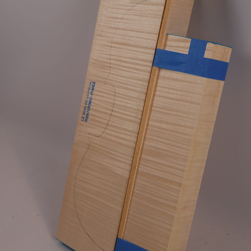 Set violon fond+manche+éclisse 1B M23-19