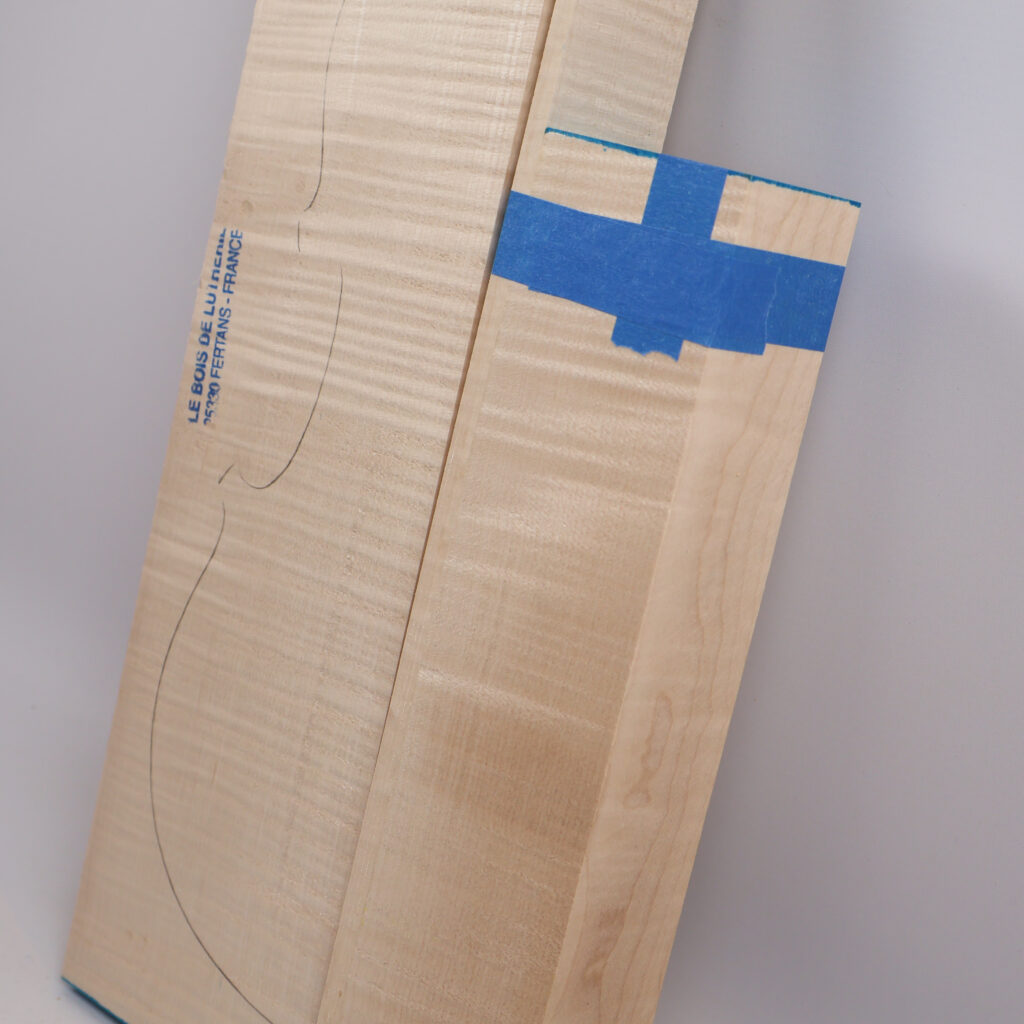 Set violon fond+manche+éclisse 1B M23-7