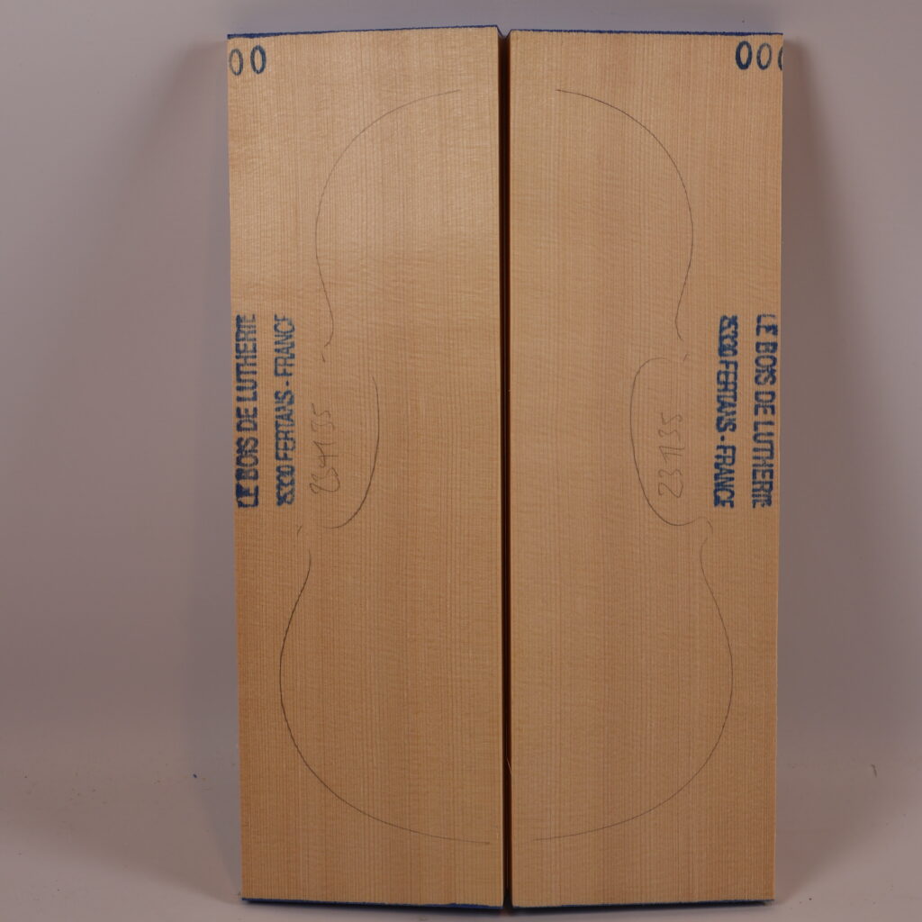 Table violon épicéa 1A 23M35