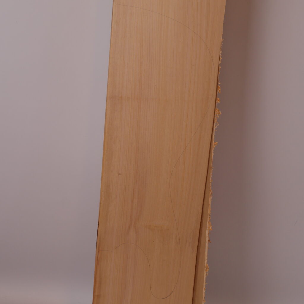 Corps guitare électrique marronnier 1A – MA15-21