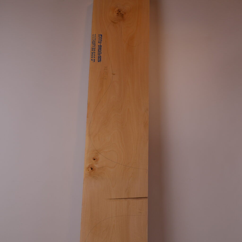 Corps guitare électrique marronnier 1B – MA15-8
