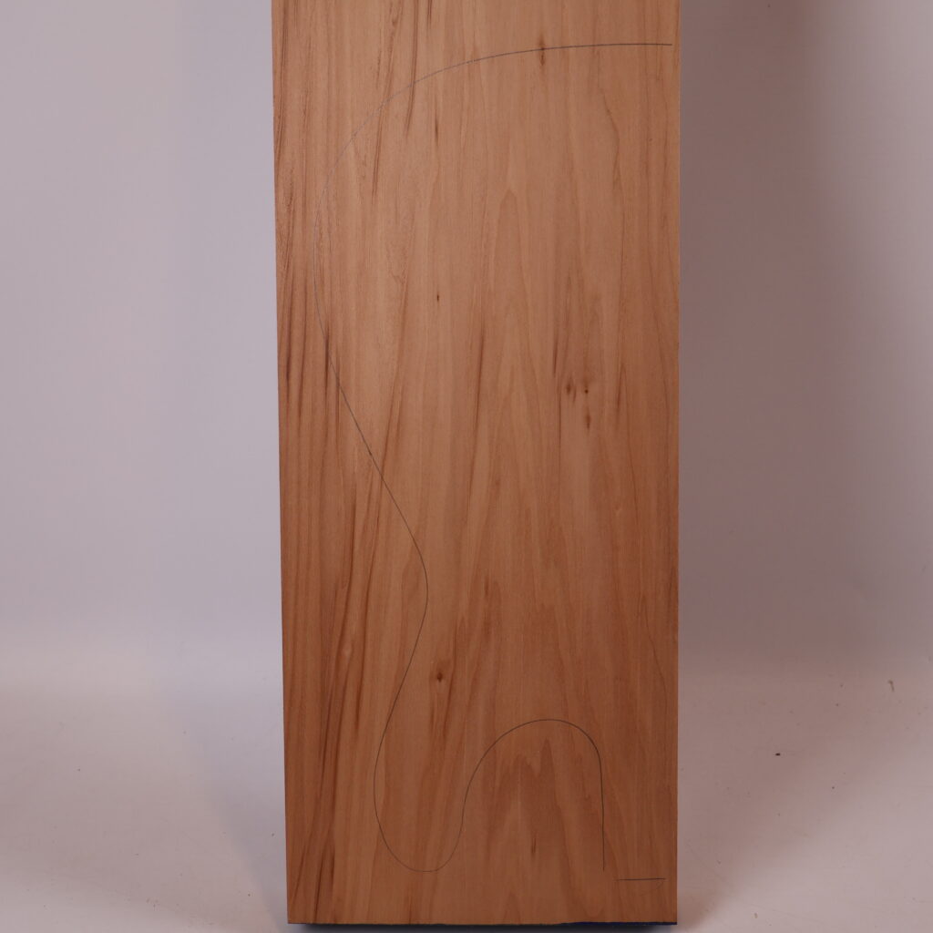 Corps guitare électrique peuplier grisard 1B