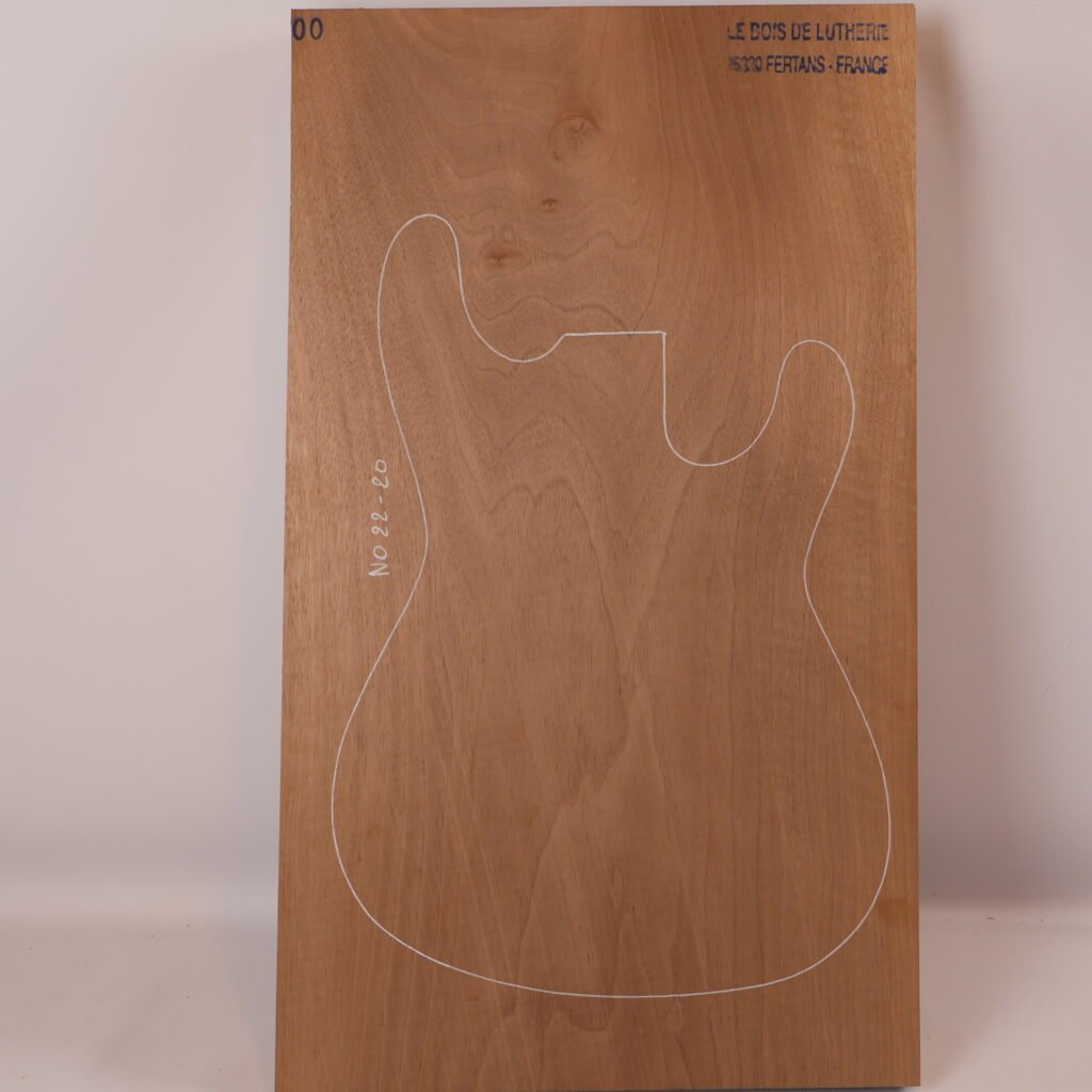 Corps guitare électrique Noyer 1A -NO22-20