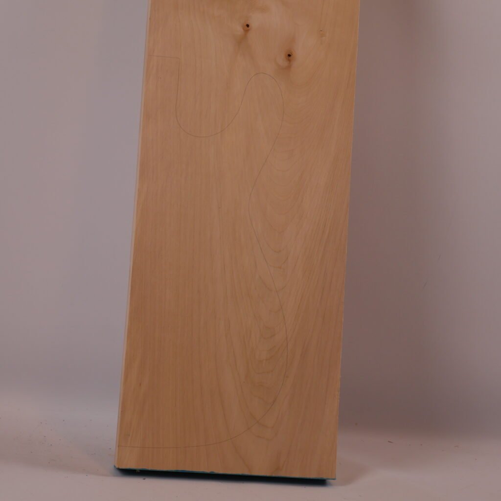 Corps guitare électrique marronnier 1B – MA15-2