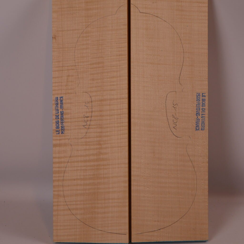 Set violon fond+manche+éclisse 1A NC18-15