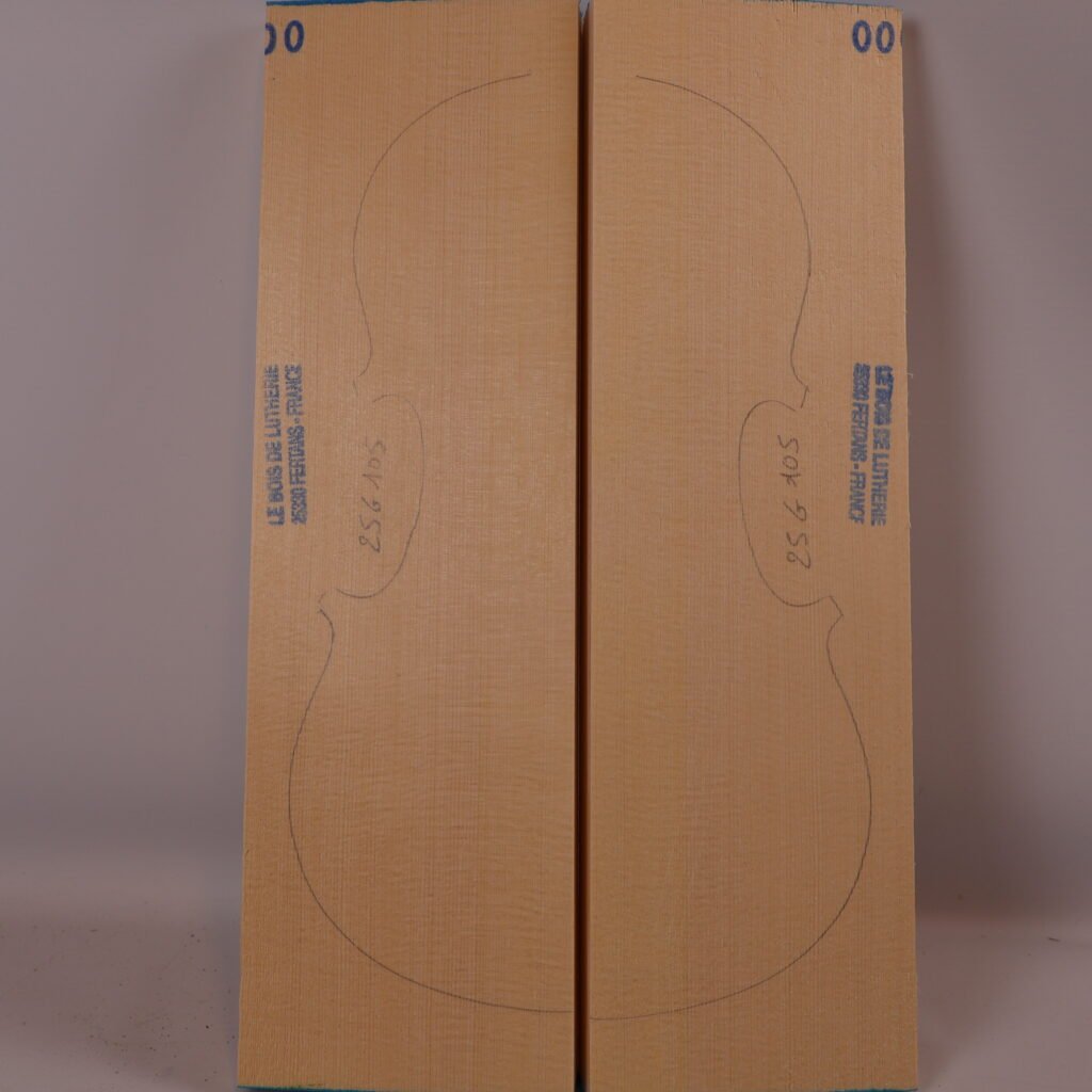 Table violon épicéa 1A 25G105